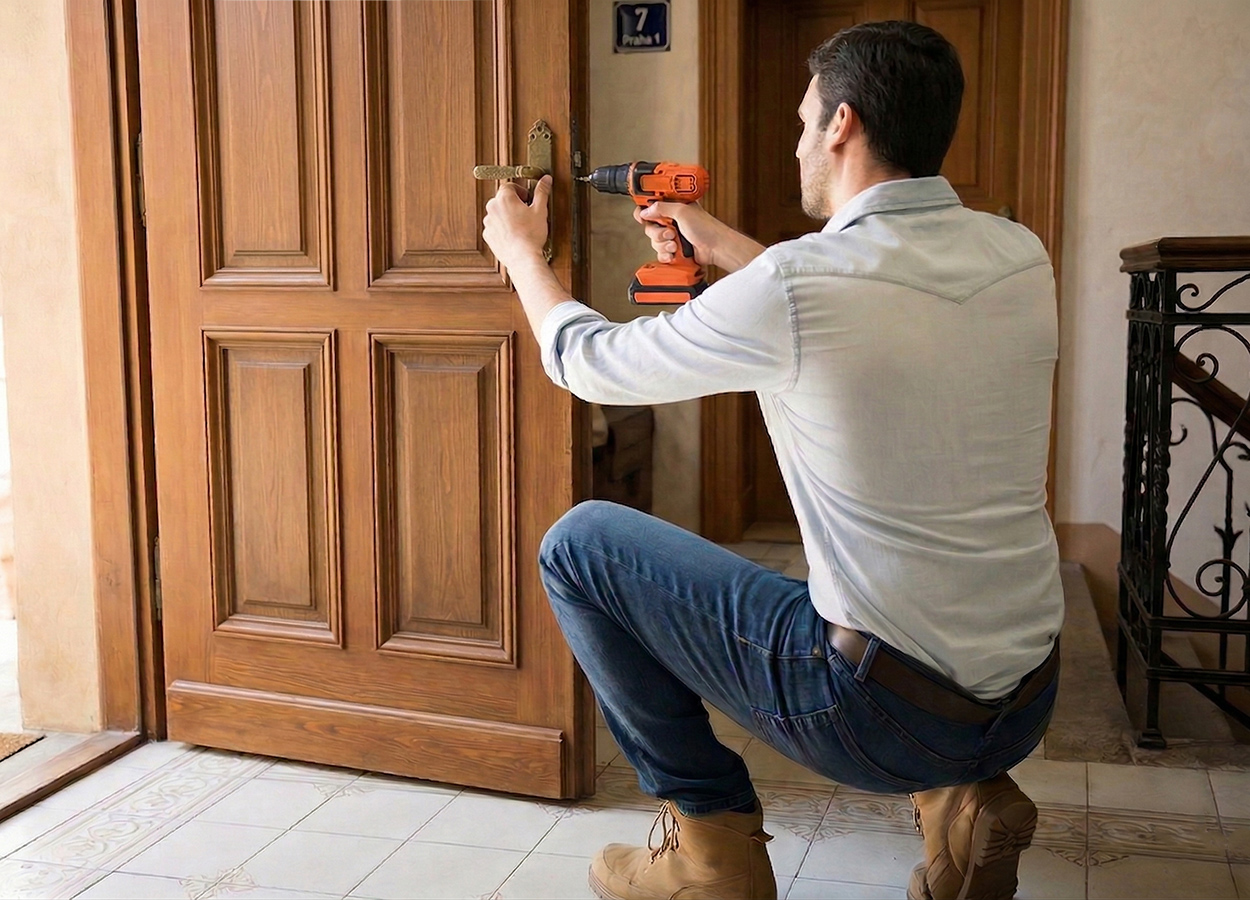 montáž chytrého zámku