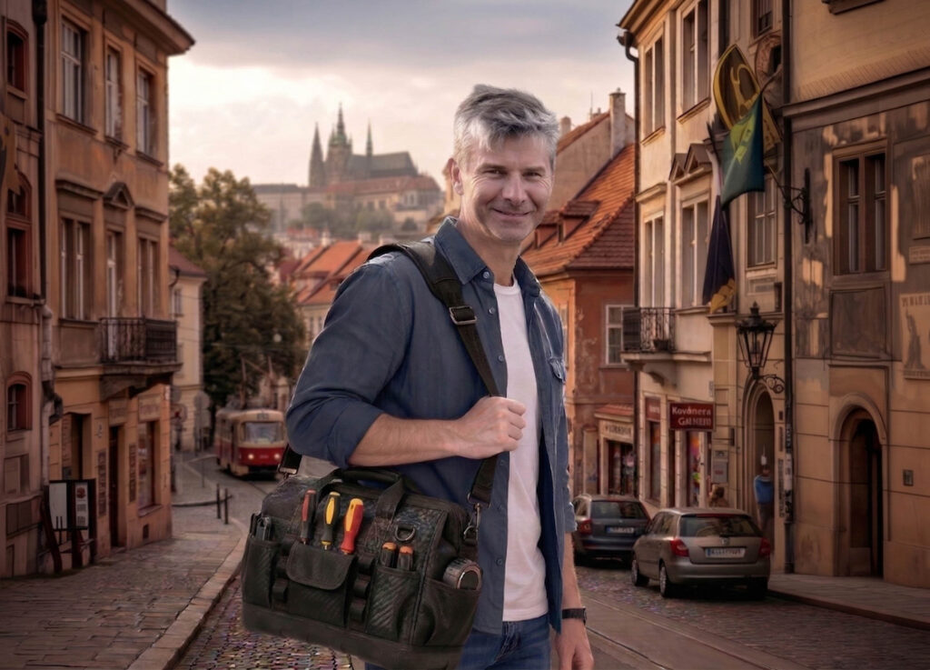 Andrew Cross in Prague