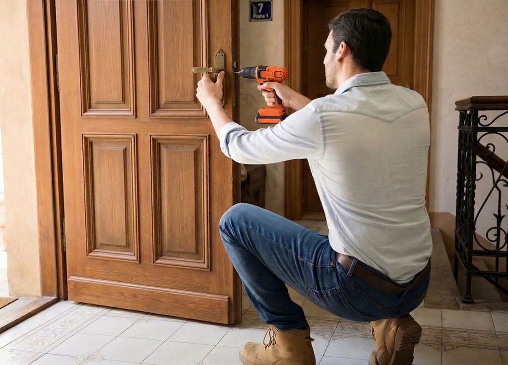 montáž chytrého zámku